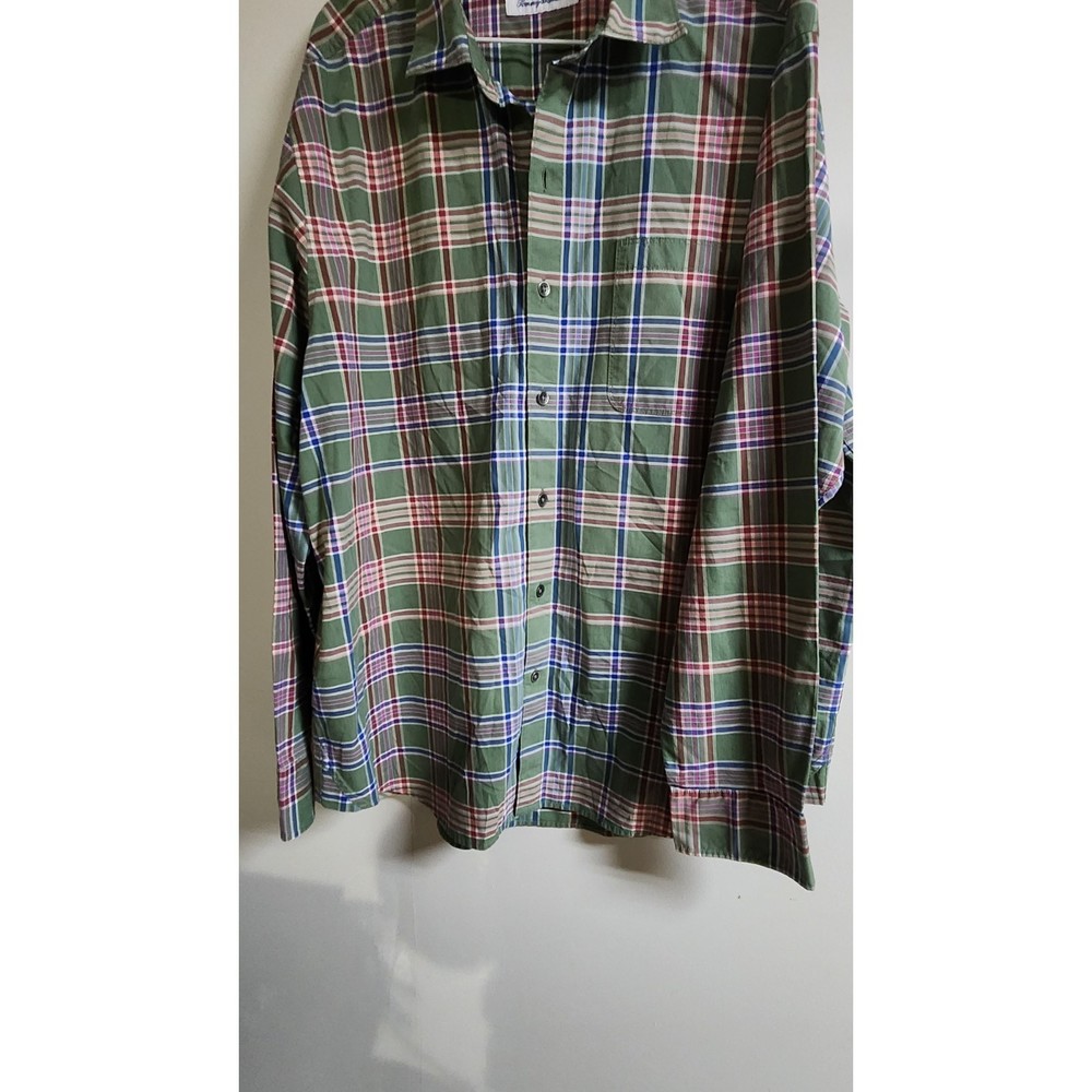 Tommy Bahama Mens Plaid Shirt Extra Large 25w x 33L